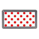 Polka Dots - Red on White Memory Card Reader (Mini)