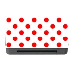 Polka Dots - Red on White Memory Card Reader with CF