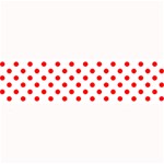 Polka Dots - Red on White Medium Bar Mat