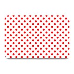 Polka Dots - Red on White Plate Mat