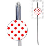 Polka Dots - Red on White Book Mark
