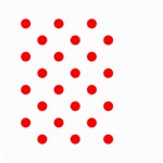 Polka Dots - Red on White Small Garden Flag (Two Sides)