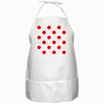 Polka Dots - Red on White BBQ Apron