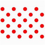 Polka Dots - Red on White 5  x 7  Photo Cards