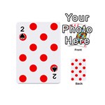 Polka Dots - Red on White Playing Cards 54 (Mini)