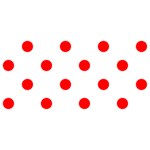 Polka Dots - Red on White YOU ARE INVITED 3D Greeting Card (8x4)