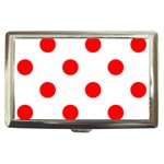 Polka Dots - Red on White Cigarette Money Case