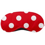 Polka Dots - White on Alizarin Red Sleeping Mask