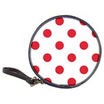Polka Dots - Alizarin Red on White Classic 20-CD Wallet