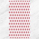 Polka Dots - Alizarin Red on White Canvas 40  x 72 
