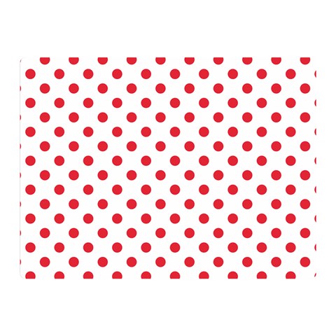 Polka Dots 35 x27  Blanket Front
