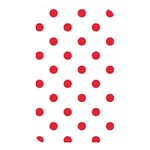 Polka Dots - Alizarin Red on White Memory Card Reader (Rectangular)