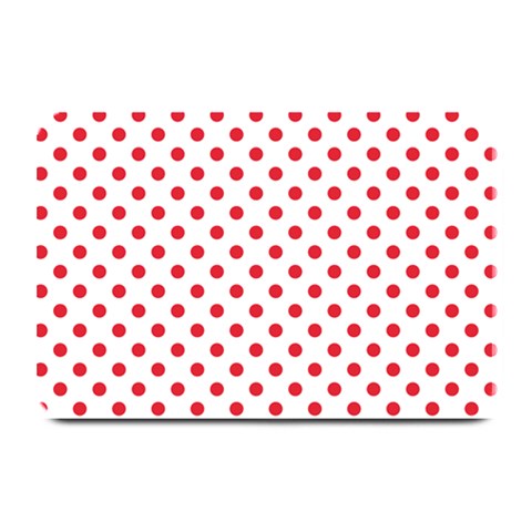 Polka Dots 18 x12  Plate Mat