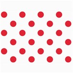 Polka Dots - Alizarin Red on White 5  x 7  Photo Cards