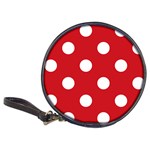 Polka Dots - White on Fire Engine Red Classic 20-CD Wallet