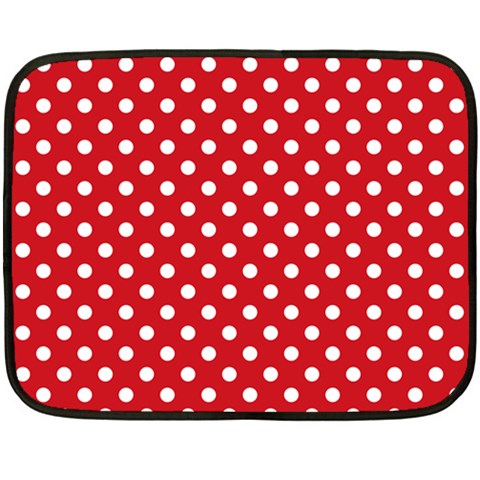 Polka Dots 35 x27  Blanket Front
