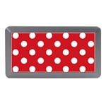Polka Dots - White on Fire Engine Red Memory Card Reader (Mini)