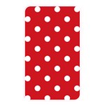 Polka Dots - White on Fire Engine Red Memory Card Reader (Rectangular)