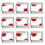 Polka Dots - Fire Engine Red on White 9mm Italian Charm (9 pack)