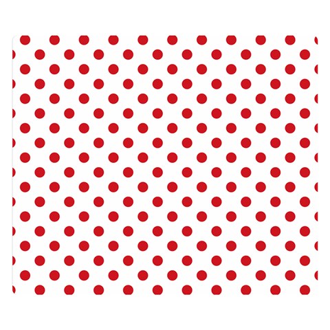 Polka Dots 50 x40  Blanket Back