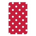 Polka Dots - White on Cardinal Red Memory Card Reader (Rectangular)