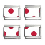 Polka Dots - Cardinal Red on White 9mm Italian Charm (4 pack)