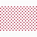 Polka Dots - Cardinal Red on White Collage 12  x 18 