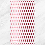 Polka Dots - Cardinal Red on White Canvas 40  x 72 