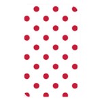 Polka Dots - Cardinal Red on White Memory Card Reader (Rectangular)