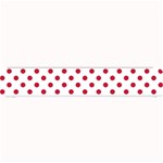 Polka Dots - Cardinal Red on White Small Bar Mat