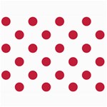 Polka Dots - Cardinal Red on White 5  x 7  Photo Cards