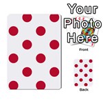 Polka Dots - Cardinal Red on White Multi-purpose Cards (Rectangle)