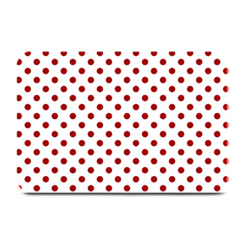 Polka Dots 18 x12  Plate Mat