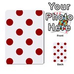 Polka Dots - Dark Candy Apple Red on White Multi-purpose Cards (Rectangle)