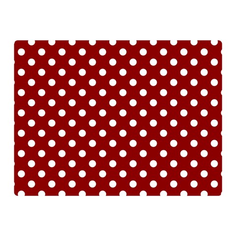Polka Dots 35 x27  Blanket Back