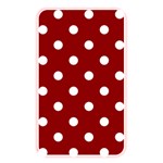 Polka Dots - White on Dark Red Memory Card Reader (Rectangular)