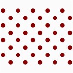 Polka Dots - Dark Red on White Collage 8  x 10 