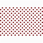 Polka Dots - Dark Red on White Collage 12  x 18 
