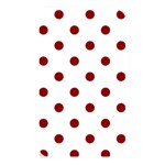 Polka Dots - Dark Red on White Memory Card Reader (Rectangular)