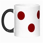 Polka Dots - Dark Red on White Morph Mug