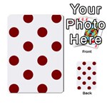 Polka Dots - Dark Red on White Multi-purpose Cards (Rectangle)