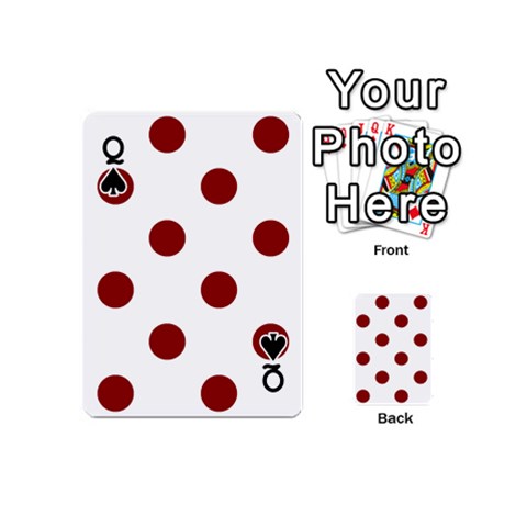 Queen Polka Dots Front - SpadeQ