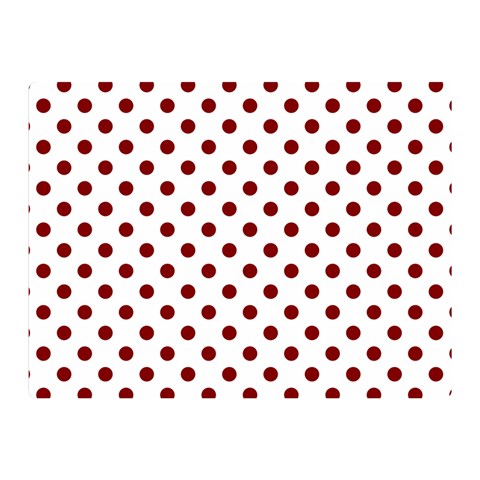 Polka Dots 35 x27  Blanket Back