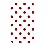 Polka Dots - Maroon Red on White Memory Card Reader (Rectangular)