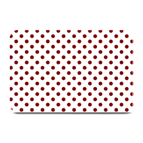 Polka Dots 18 x12  Plate Mat