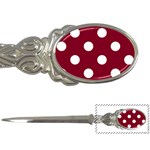Polka Dots - White on Burgundy Red Letter Opener