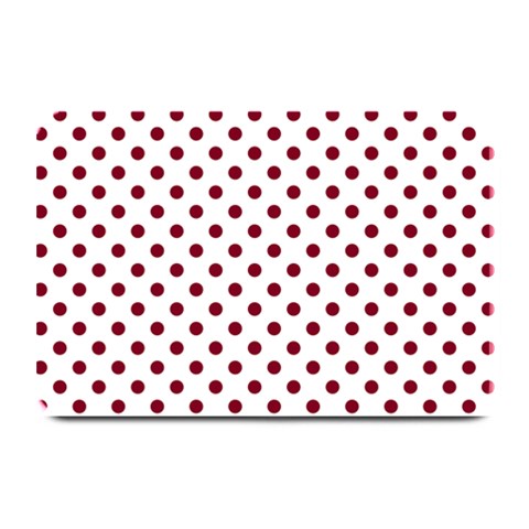 Polka Dots 18 x12  Plate Mat