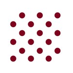 Polka Dots - Burgundy Red on White Greeting Card 5  x 7 