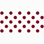 Polka Dots - Burgundy Red on White 4  x 8  Photo Cards