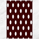 Polka Dots - White on Bulgarian Rose Red Canvas 20  x 30 
